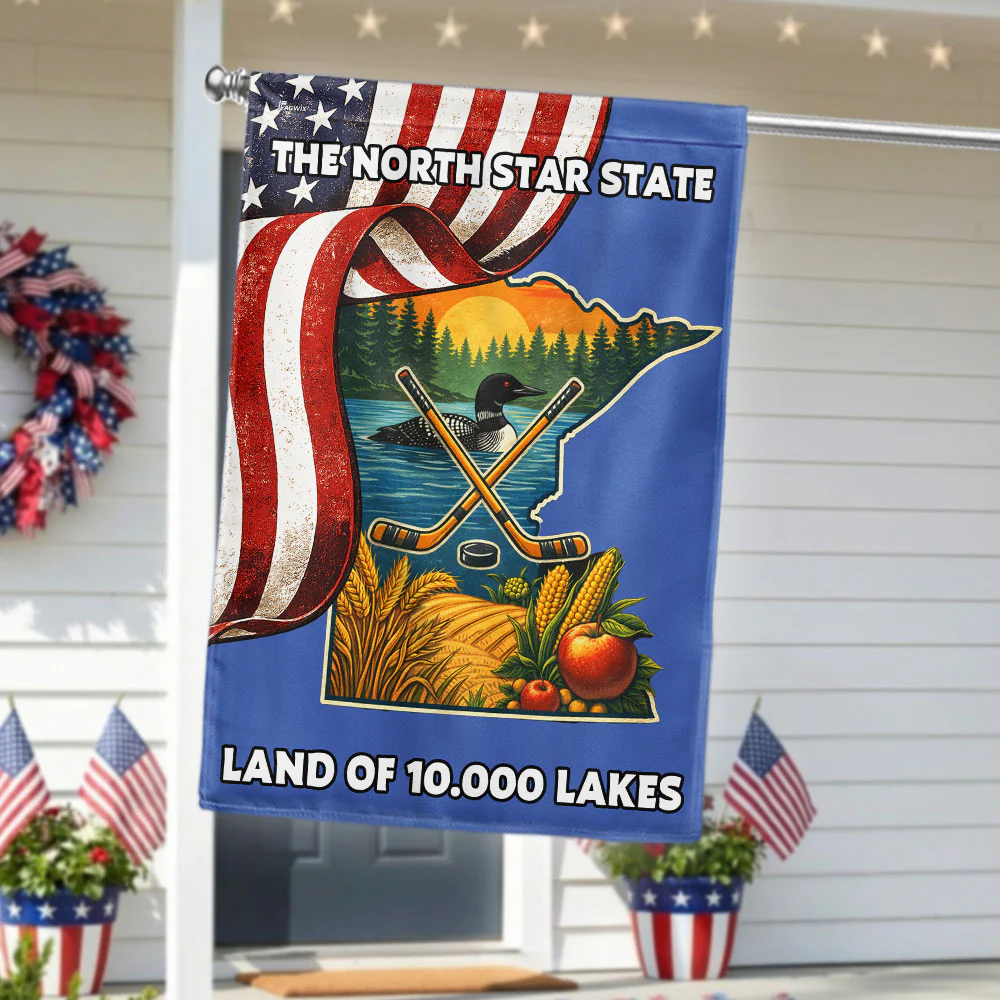 Minnesota Flag, The North Star State Minnesota US Flag