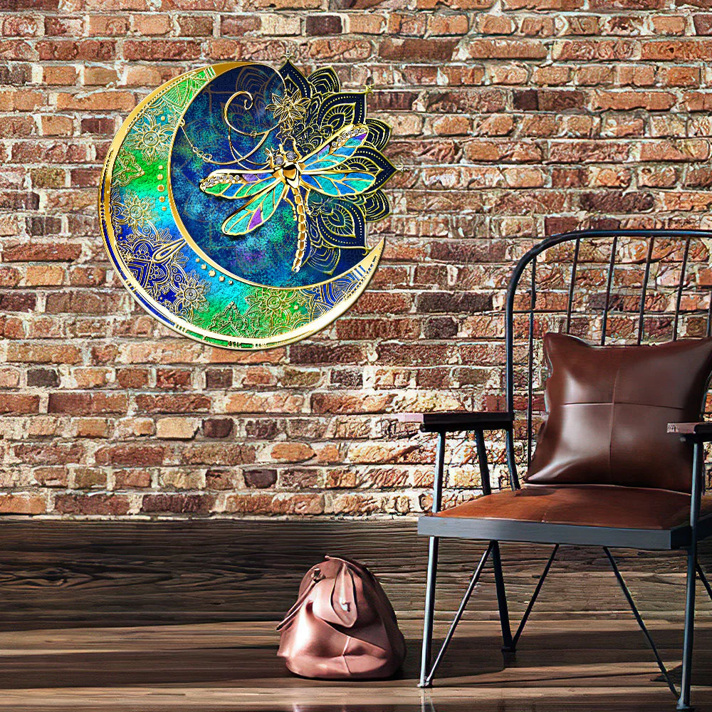 Dragonfly Hanging Metal Sign