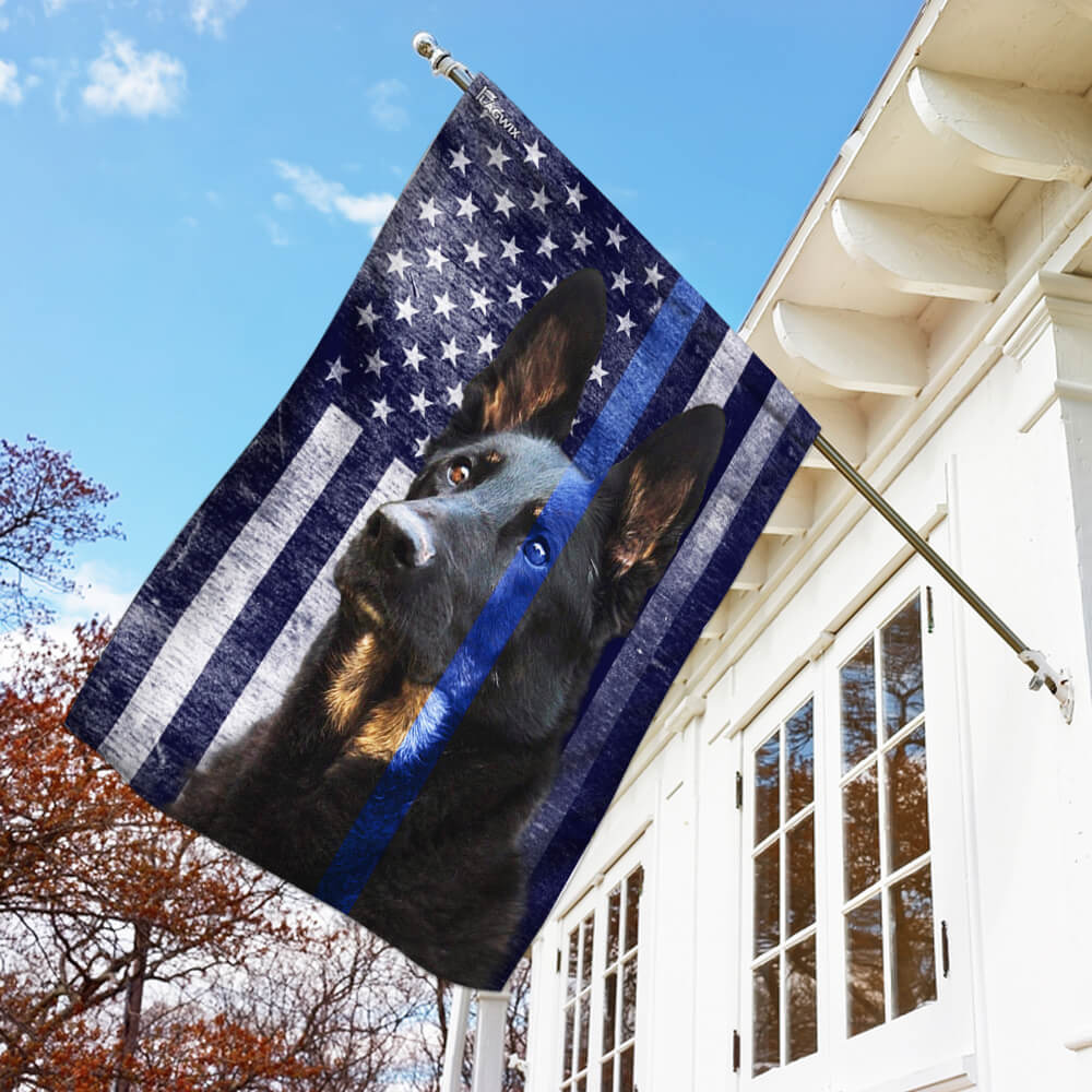 Amazing Police K9 Flag Bimipi  ™ Thin Blue Line Flag For Home Decorations