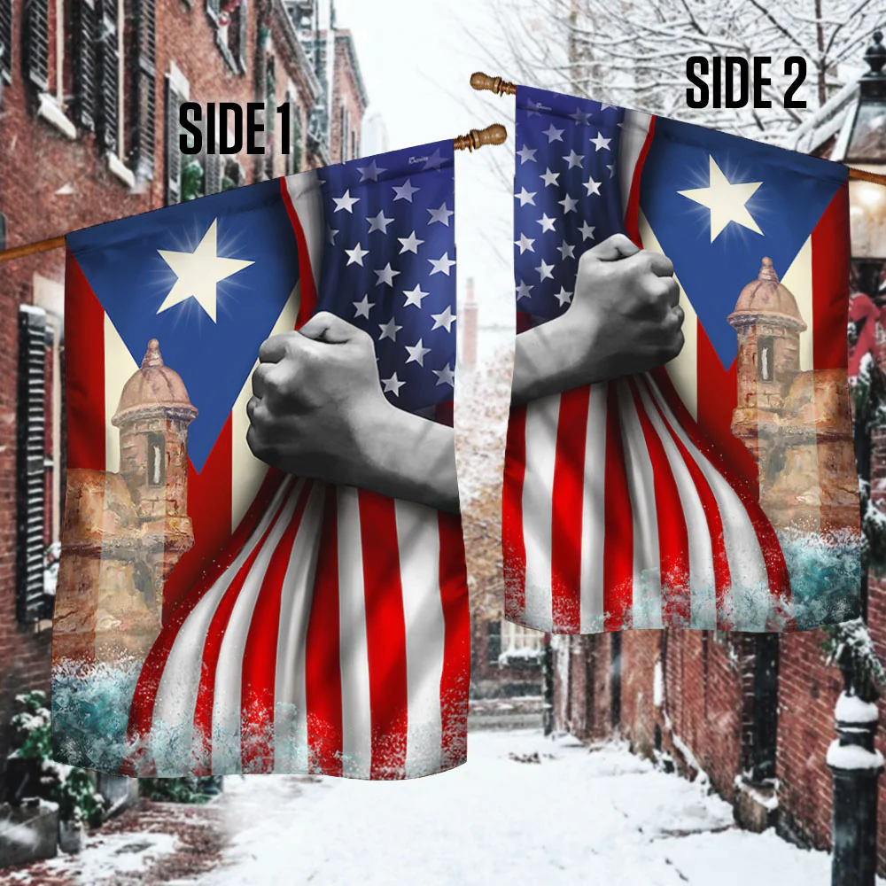 Puerto Rican American Flag 3-Day Shipping