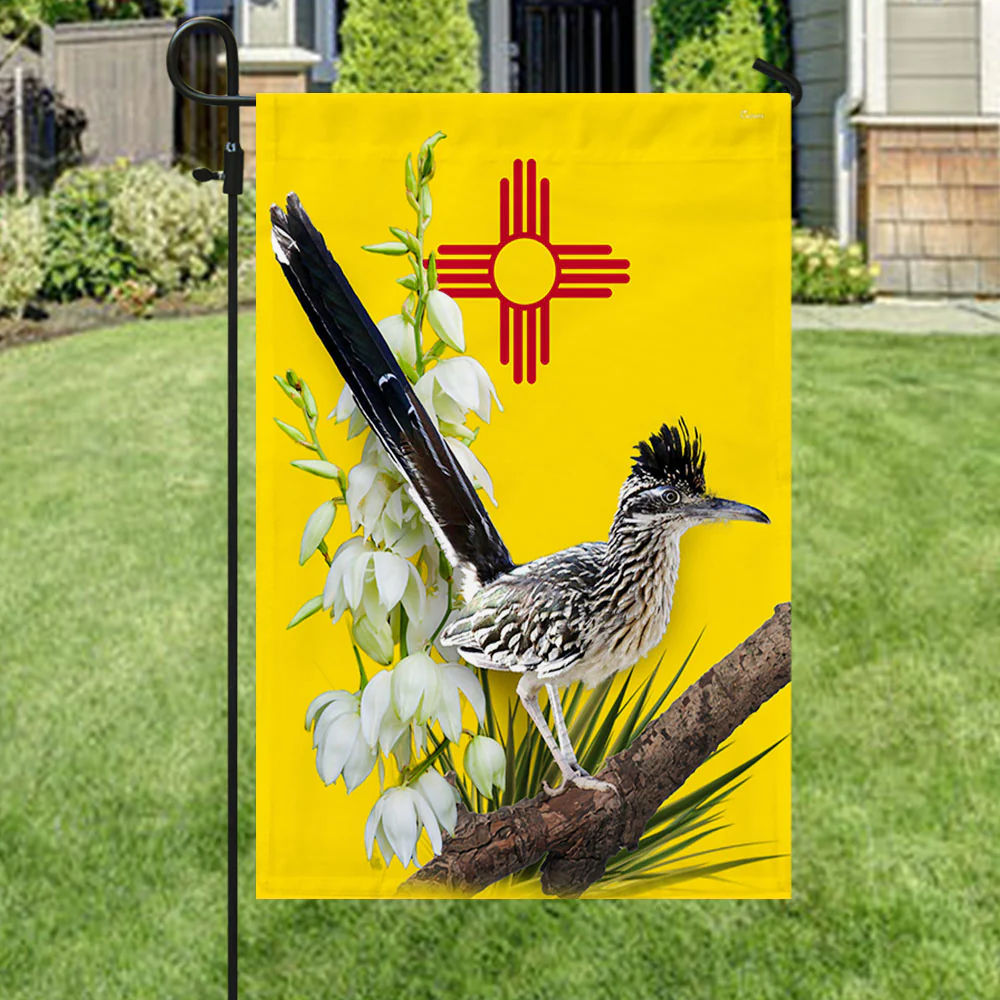 New Mexico Flag Roadrunner and Yucca