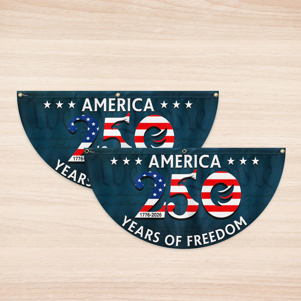 250 Years of Freedom Flag, America 250th Anniversary We The People Fan Flag